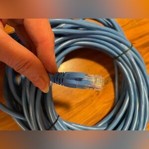 50FT Ethernet LAN Network Patch Cable For PS XBox Internet Router Blue